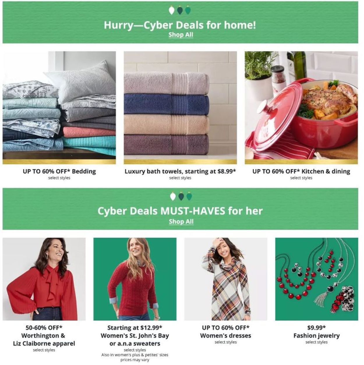JCPenney Cyber Monday 2020 Current ad 25.11 31.12.2020 [2] black